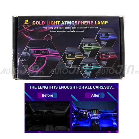 Car Interior Cold Ambient Light Neon Led Strips