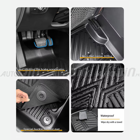 KIA Sorento 2021-2024 TPE Floor Mats Premium