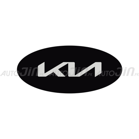 Kia Sticker Black and Silver