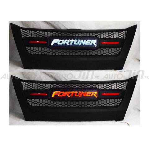 Toyota Fortuner 2016-19 Front LED Grill with Fortuner Logo