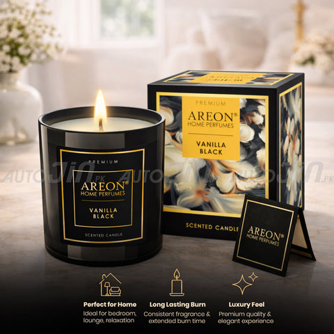 Areon Home Perfume Premium Candle - Vanilla Black