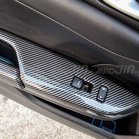 Honda Civic 2016-21 Interior Door Panels Carbon