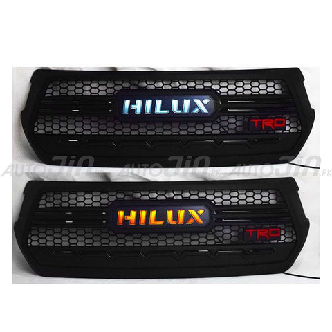 Toyota Hilux Revo Front LED RD Grill with Hilux Logo