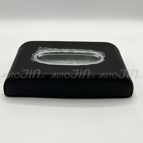 High Quality Tissue Box for Car - MG Logo - PU Leather - Black