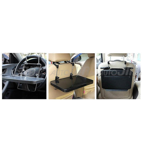 Multifunction Car Back Seat Portable Folding Tray with Drink Holder