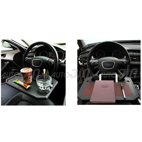 Multipurpose Car Steering Wheel Table Tray - Front & Back