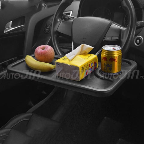 Multipurpose Car Steering Wheel Table Tray - Front & Back