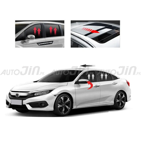 Honda Civic 2016 - 2021 Side Mirrors, Window &Sunroof Retractable Kit