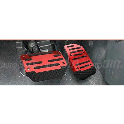 Aluminum Alloy Pedal Pads For Auto (Red)