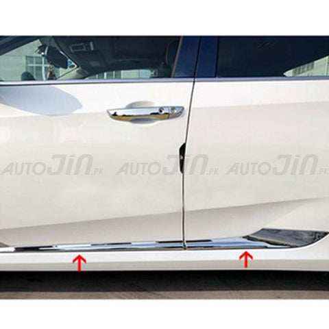 Honda Civic X 2016-21 Door Moulding - Chrome