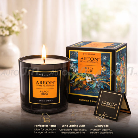 Areon Home Perfume Premium Candle - Black Musk