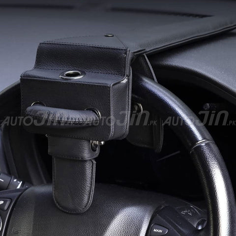 Car Dashboard Leather Steering Lock