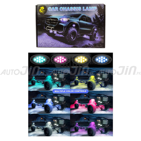 Colorful RGB 12V LED Car Underglow Light Kit Chassis Ambient Lamp With App