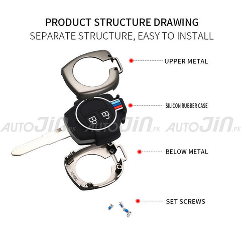 Toyota Yaris 1.5 2020-2024 Key Cover With Metal Shell