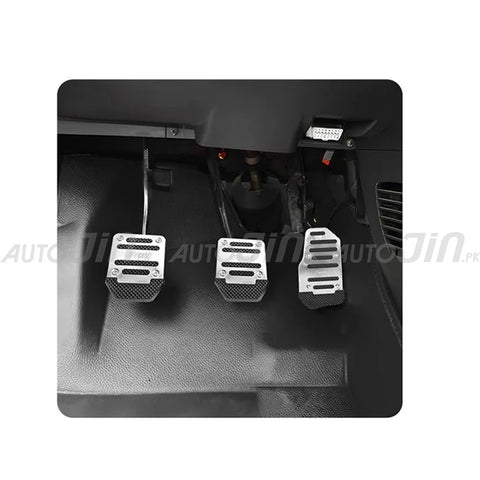 Aluminum Alloy Pedal Pads For Manual (Silver)