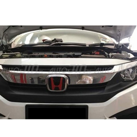 Honda Civic  2016-21 Red And Black Front Logo Grill Emblem