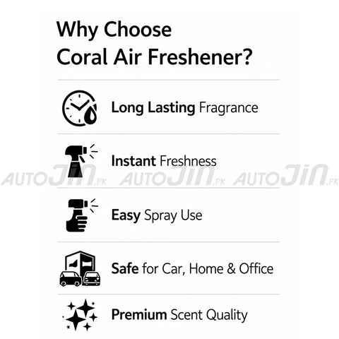 Coral Air Freshener Raat ki Rani - 300ML - Car, Room & Office