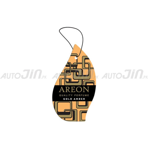 Areon Premium Hanging Card - Gold Amber