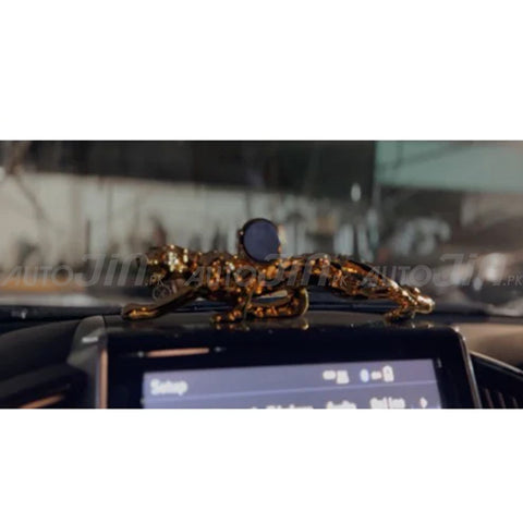 Jaguar Leopard Sculpture Car Dashboard Mobile Holder