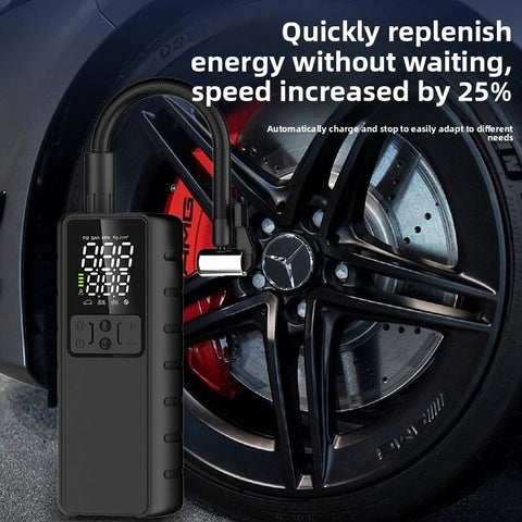 Sogo 8,000mAh Electric Smart Digital Display Tire Inflator & Power Bank With Led Light S-111