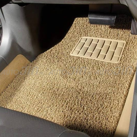 Sogo Universal Car Grass Floor Mats In Roll Custom Fitting Premium Quality - Beige