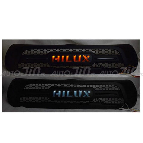 Toyota Hilux Revo Front LED Grill with Hilux Logo