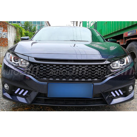 Honda Civic 2016-21 Front Grill Glossy Black