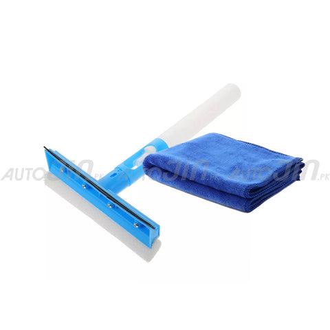 Multifunctional Double Sided Water Spray Glass Cleaning Wiper with Microfiber Cloth Multi