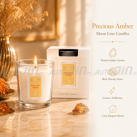 Areon Moon Line Candle - Precious Amber