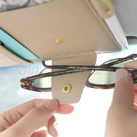 Universal Car Sun Visor Organizer PU Leather Multi-Pocket
