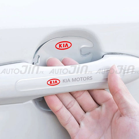 Kia 8 Pcs Car Door Handle Door Bowl Protector Transparent