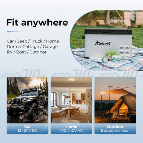 Alpicool C25 25L Car Refrigerator AC 12V DC 24V