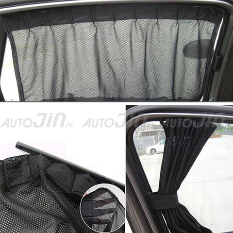Sogo Hyundai Sonata 2021-2024 Custom Fit Retractable Curtains Sliders Railing
