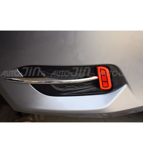 Honda Civic 2016-21 Rear Reflector Chrome Trim