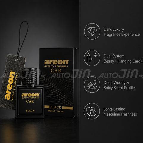 Areon Quality Car Perfume - Black - 50ml