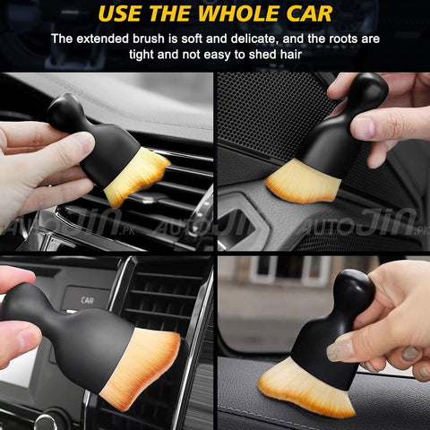 Car Interior Dust Brush - Soft Bristles Detailing Brush Dusting