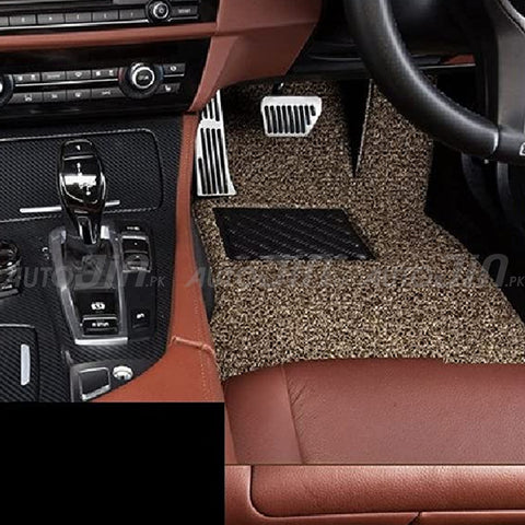 Sogo Universal Car Grass Floor Mats In Roll Custom Fitting Premium Quality - Brown