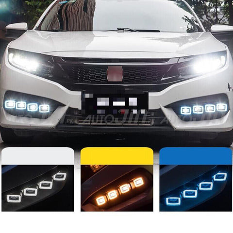 Honda Civic 2016-21 Buggatti Style Fog Lamps