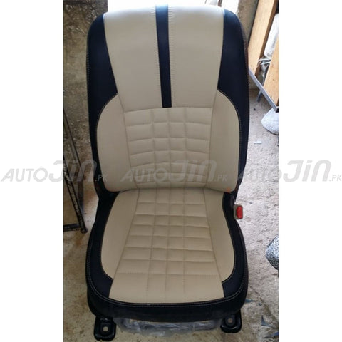 Honda Civic X Design Car Seat Covers for Sedans Beige & Black