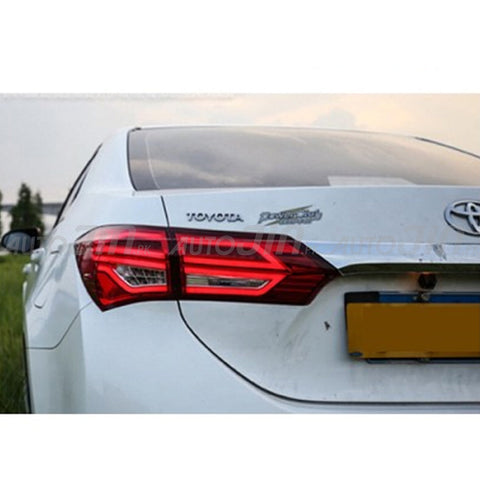 Toyota Corolla 2014-22 Audi Style Tail light Red and White