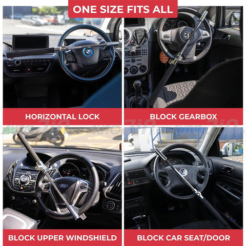 Universal Anti-Theft Car Steering Wheel Lock - X1