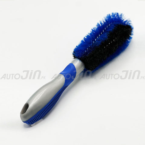 Car Rim Brush Double Side Blue