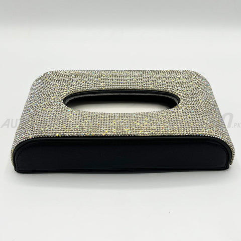 Car Tissue Box Leather Diamond