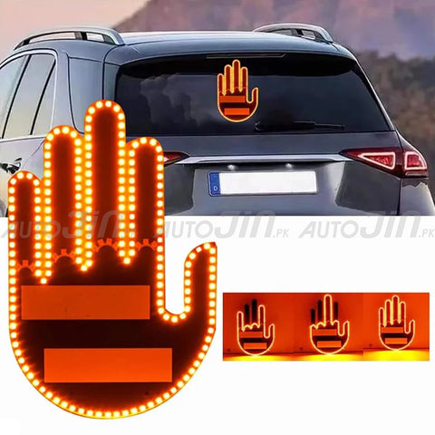 Finger Gesture Light with Remote Finger Light LED Car Back Window Sign