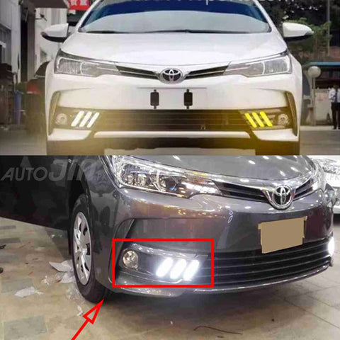 Toyota Corolla 2017-19 Mustang Style Fog Lamp Cover