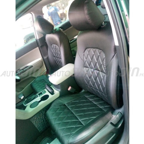 Kia Sportage 2019-23 Diamond Shape Seat Cover - Black