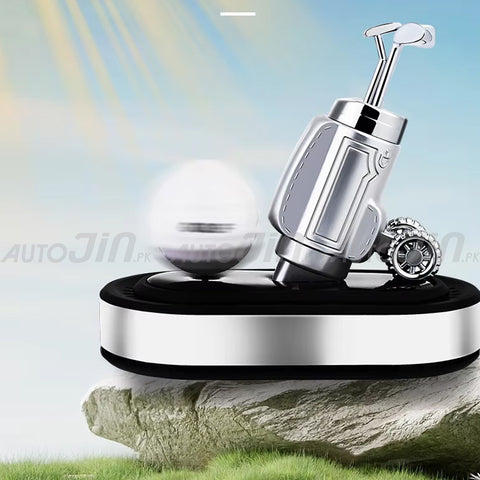 Rotating Golf Shaped Ornament Aromatherapy Creative Solar Air Freshener