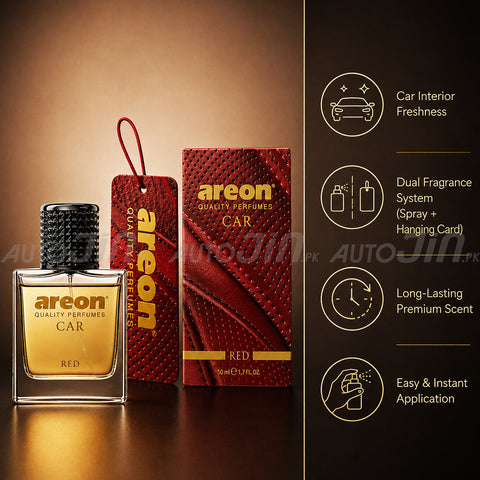 Areon Quality Car Perfume - Red - 50ml