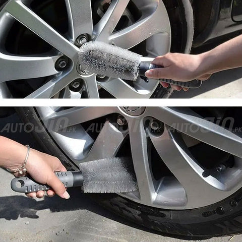 Car Rim Brush Single Side Grey