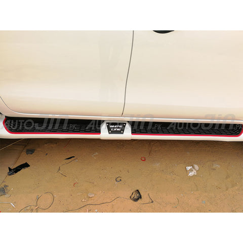 Toyota Hilux Revo White Line Side Skirts 2016-2019